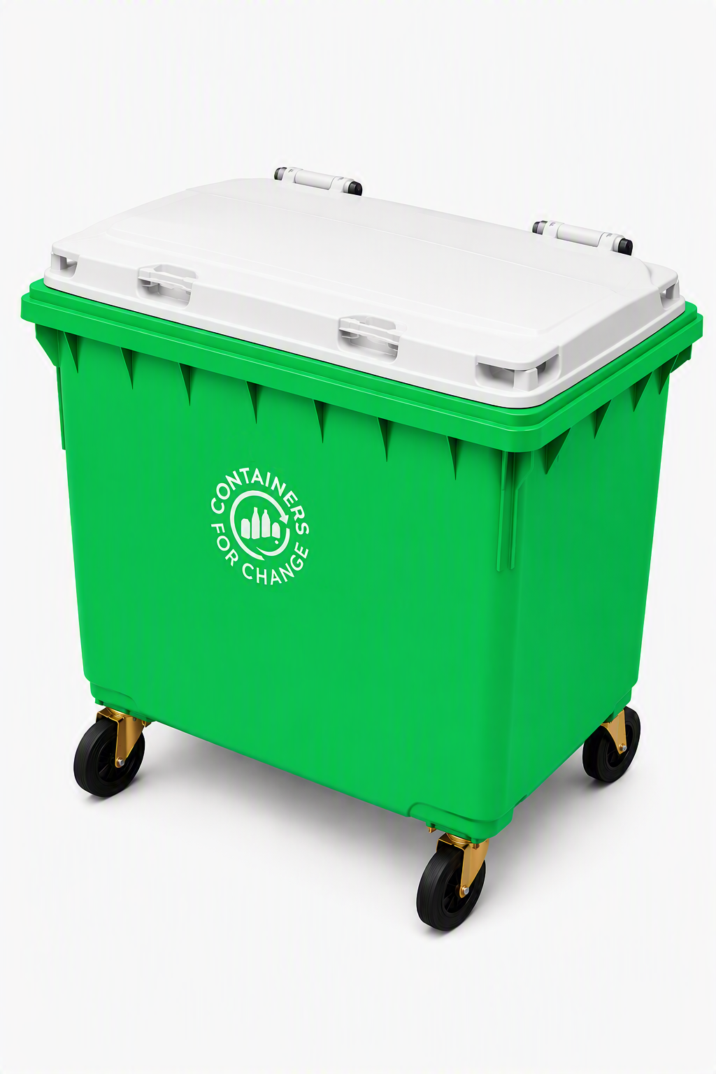 1100L Bins Green Hot Stamp